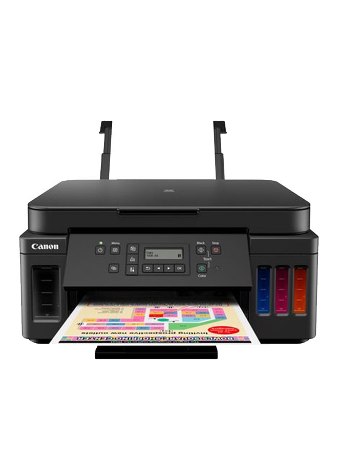 Canon PIXMA G6040 3-In-1 Refillable Megatank Printer, A4, Print, Copy, Scan, Wi-Fi, Ethernet & USB Black - Image 3