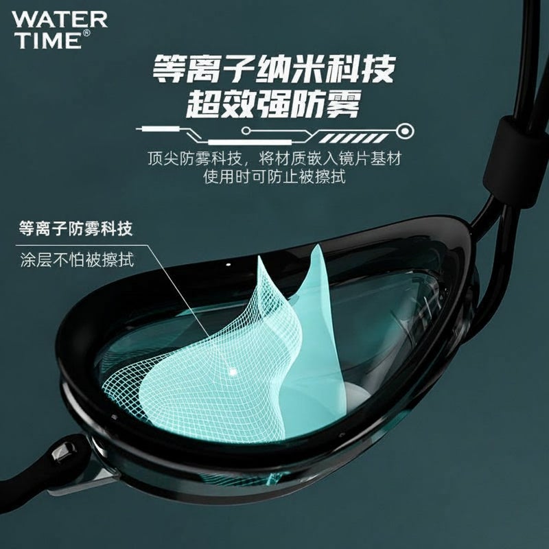 WaterTime Professional Racing Swim Goggles – HD Anti-Fog, Waterproof, for Men & Women – Competition & Training - Image 5