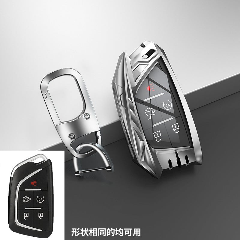 Suitable For Cadillac Metal Key Cover Ct6 Xt4 Armor Xt5 Xt6 Key Case A Generation Of Hair - Image 1