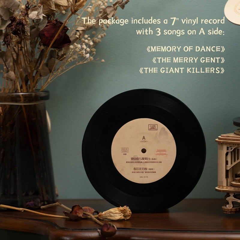 RoWood 3D Wooden Puzzle, Classical Mechanical Model Kit to Build, Best Gift for Teens Adults - Gramophone - Image 3