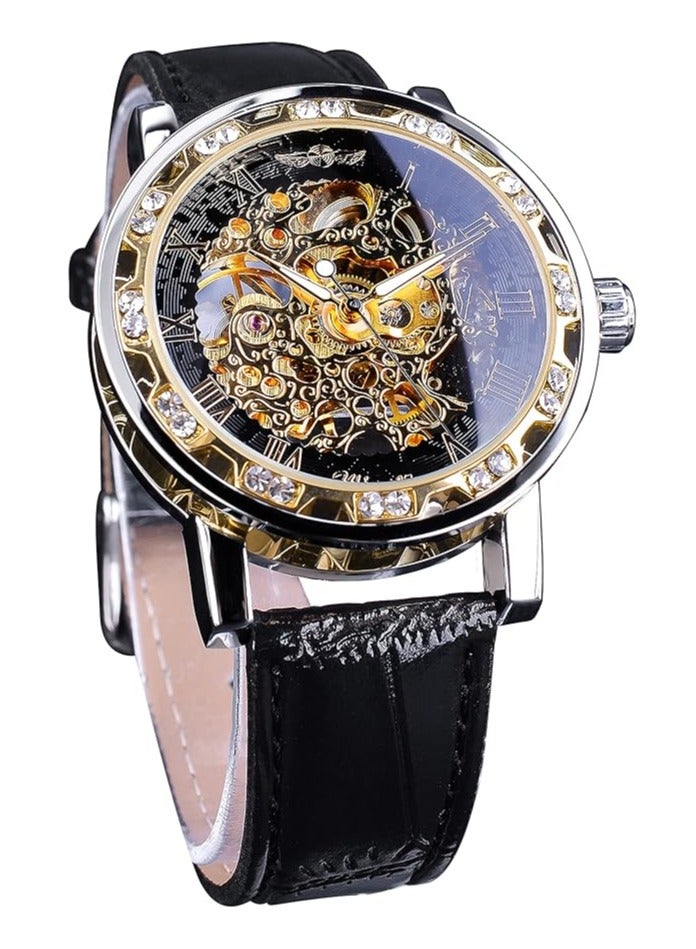 FORSINING Watches for Men Watch Luxury Luminous Water Resistant  Retro Manual Mechanical Wristwatch 8012 - Image 1