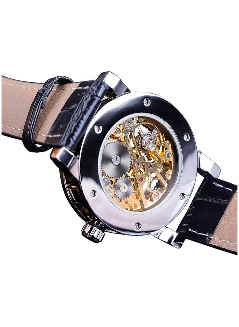 FORSINING Watches for Men Watch Luxury Luminous Water Resistant  Retro Manual Mechanical Wristwatch 8012 - Image 4