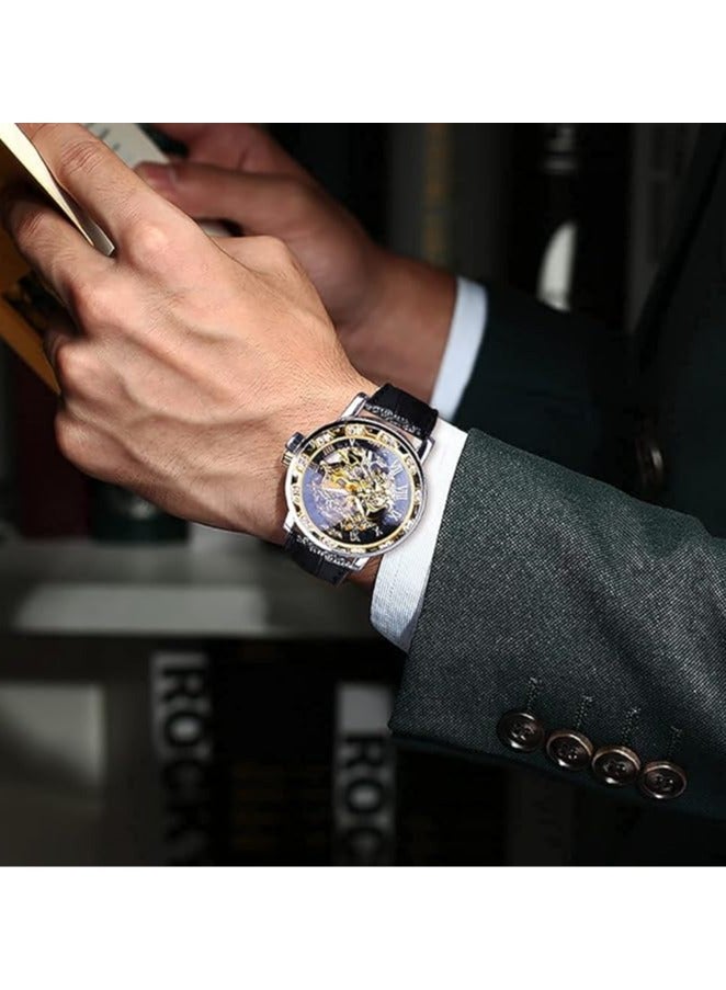 FORSINING Watches for Men Watch Luxury Luminous Water Resistant  Retro Manual Mechanical Wristwatch 8012 - Image 5