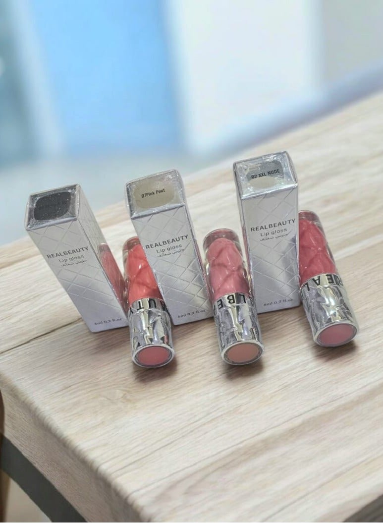 ريال بيوتي جلوس شفايف احترافي 3 قطع من 3 الوان - Image 2