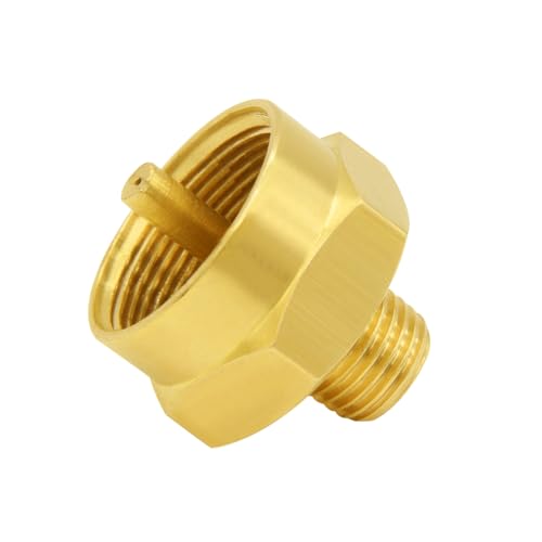 Hooshing 1LB Propane Gas Bottle Refill Adapter 1/4" Male NPT Thread x 1"-20 Female Throwaway Cylinder Thread Fitting Grill Stove Connector - Image 4