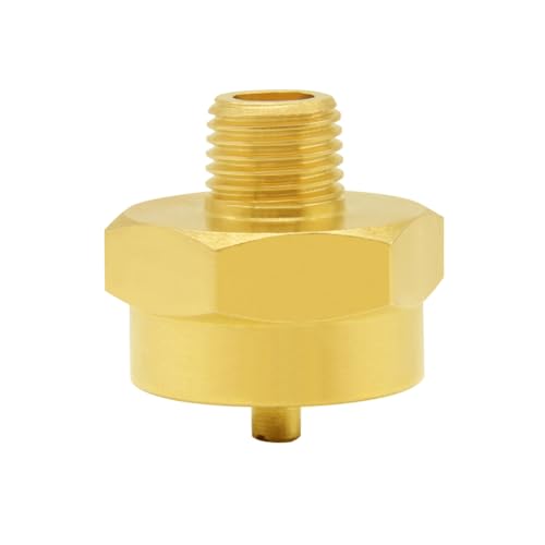 Hooshing 1LB Propane Gas Bottle Refill Adapter 1/4" Male NPT Thread x 1"-20 Female Throwaway Cylinder Thread Fitting Grill Stove Connector - Image 5
