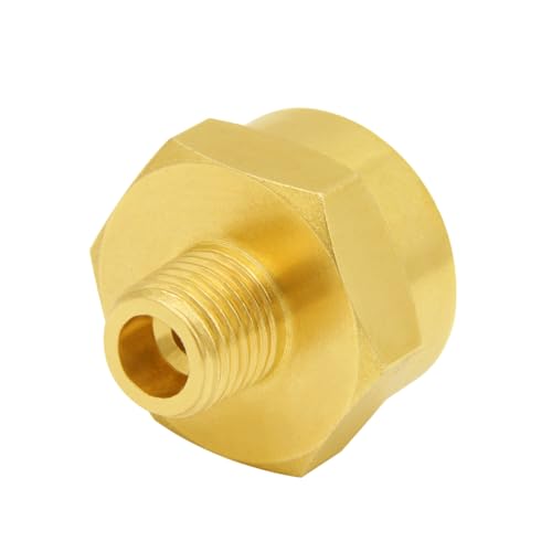 Hooshing 1LB Propane Gas Bottle Refill Adapter 1/4" Male NPT Thread x 1"-20 Female Throwaway Cylinder Thread Fitting Grill Stove Connector - Image 3