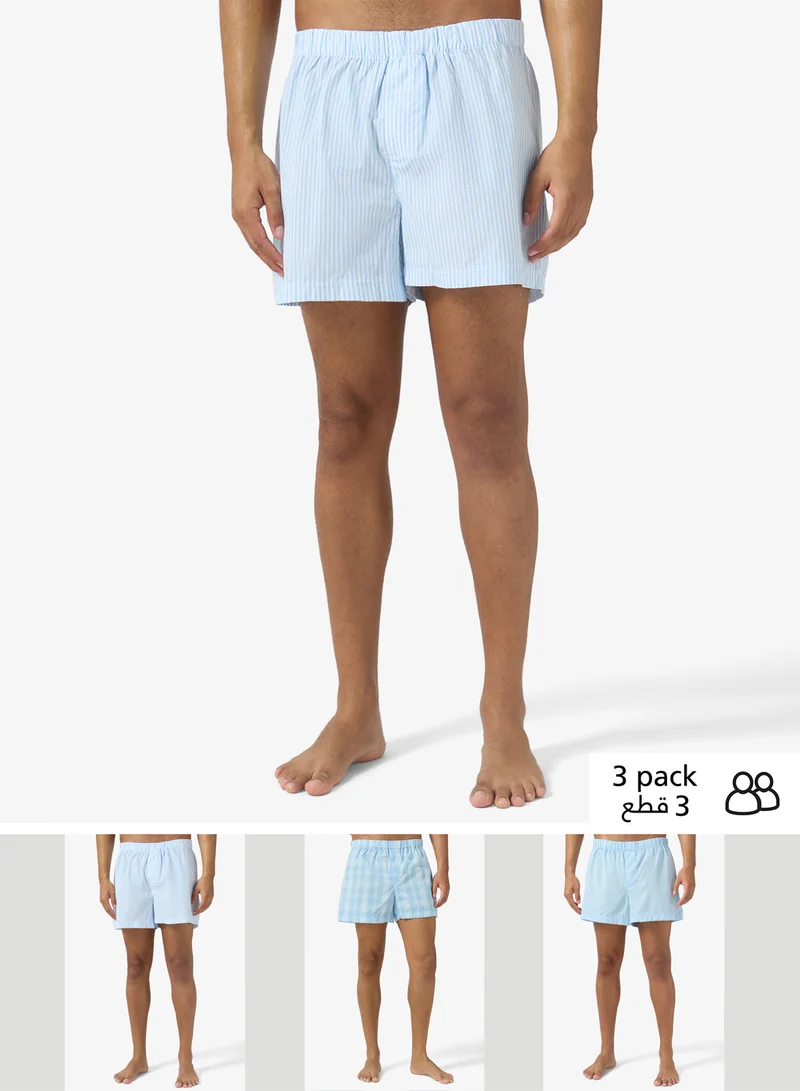 JACK & JONES 3 Pack Of Logo Band Trunks