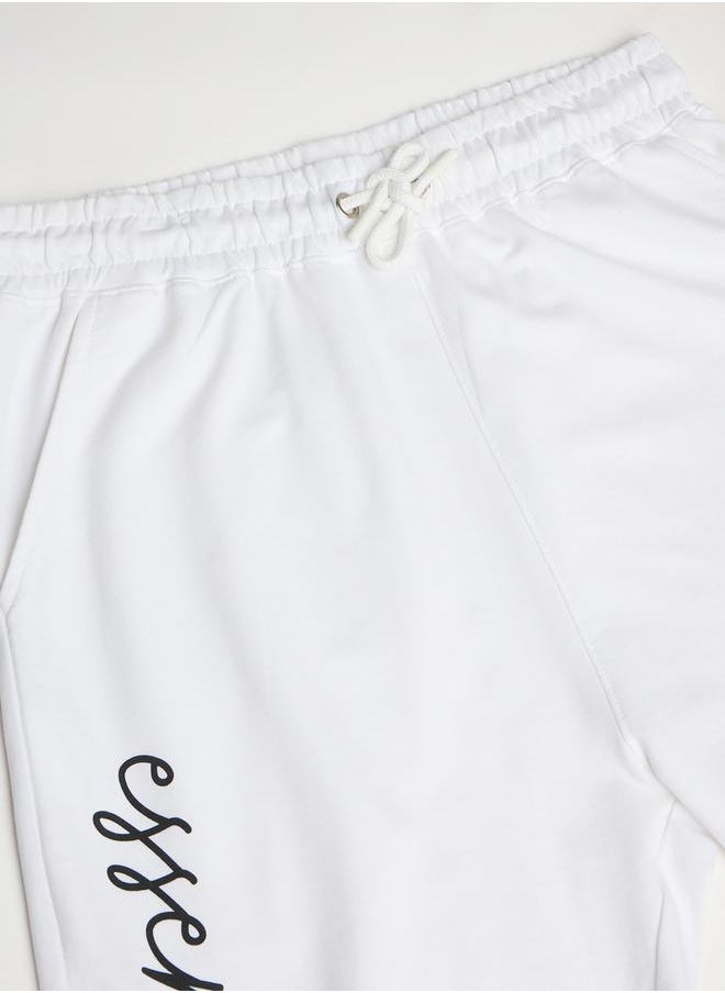 Styli Slogan Print Oversized Jogger with Slip Pocket