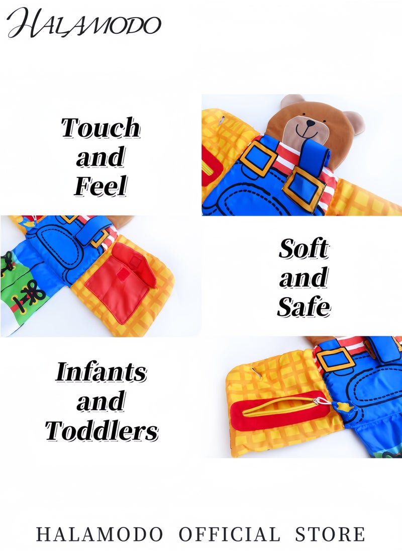 HALAMODO Baby Books Toys Touch and Feel Crinkle Cloth Book Early Development Interactive Stroller Soft Toys for Infant Baby 0-3-6-12-18 Months  - Image 3
