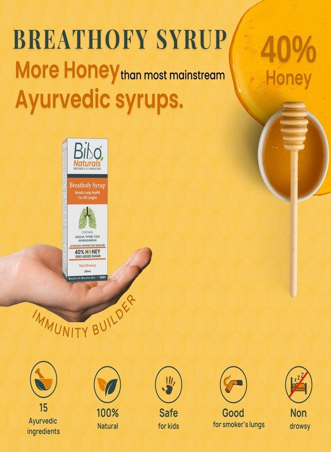 Bibo Cough Syrup | Natural Product - Zero Side Effects | Premium Ayurveda - Immunity Protector | Pack of 100ml - Image 3