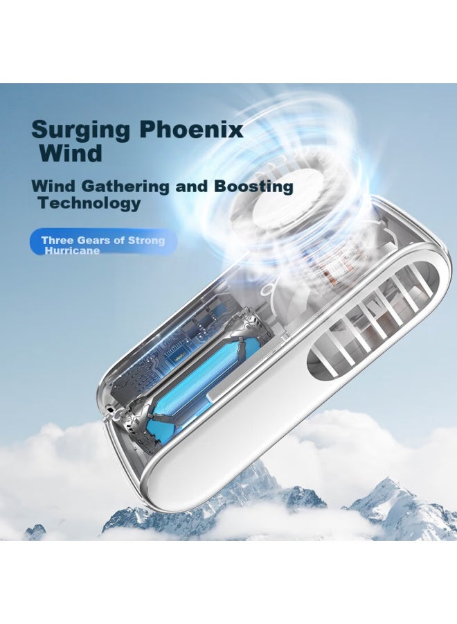 Bar Era Semiconductor Cooling Mini Handheld Portable Long-Lasting High-Speed New Mini Electric Fan Ice-Cooling Charging Silent Super Powerful Outdoor F78 Green - Image 3