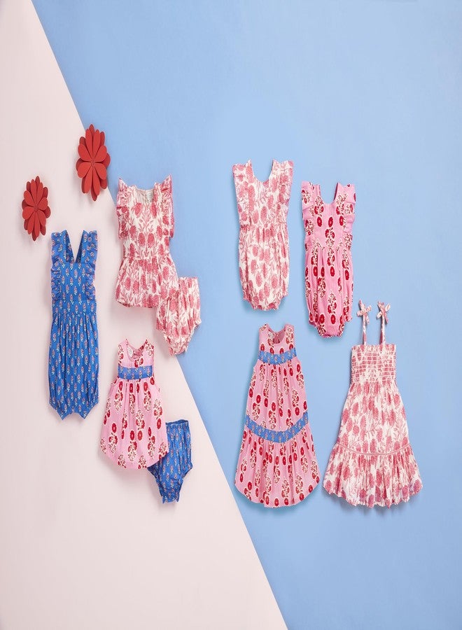 Mud Pie Children's Ruffle Print Romper; 3-6M - Image 2