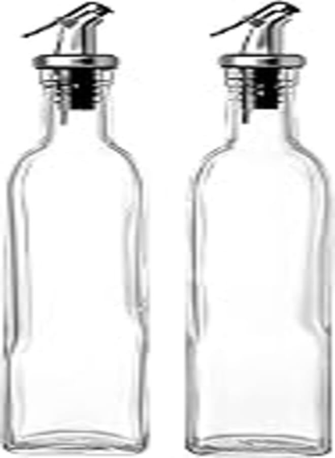 Juvale Olive Oil And Vinegar Dispenser Bottles With Lever Release Pourer, 1-Pack, 250 ml