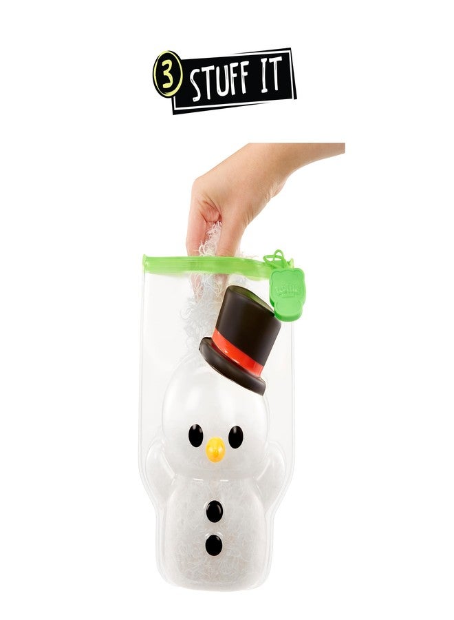 Fluffie Stuffiez Holiday Snowman Small Collectible Feature Plush, Surprise Reveal Unboxing with Huggable ASMR Fidget DIY Fur Pulling, Ultra Soft Fluff - Image 5