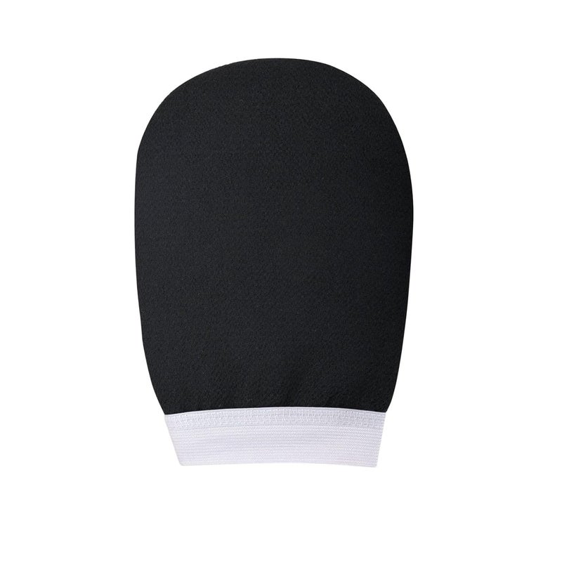 SellBotic Exfoliating bath Glove For Dead Skin Body | Scrub Glove For Dead Skin Black| Gentle on the Skin | Improves circulation stimulates | Unisex | Easy to Use| (black) - Image 1