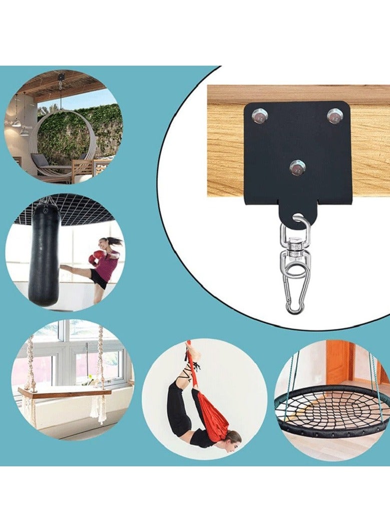 general Heavy Duty Boxing Bag Bracket Wall Mounted Training Sandbag Hook 360° Swivel Ceiling Mounted Beam Wood Hook  - Image 4