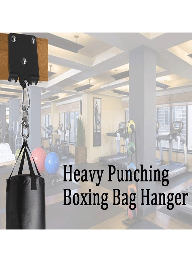 general Heavy Duty Boxing Bag Bracket Wall Mounted Training Sandbag Hook 360° Swivel Ceiling Mounted Beam Wood Hook  - Image 5