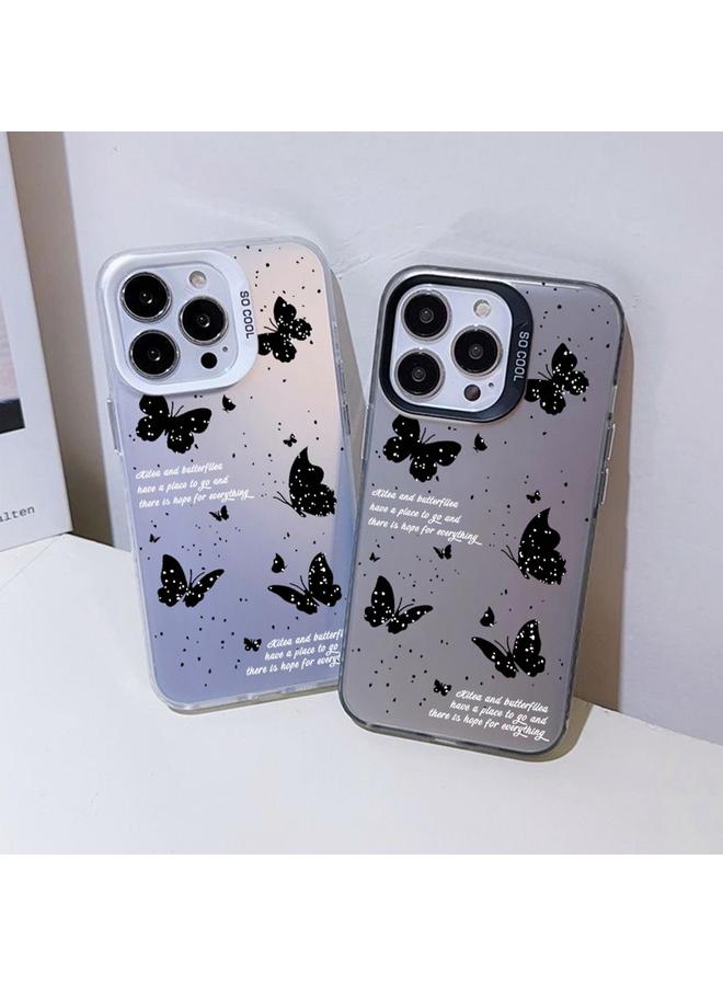 S-TOP Case For iPhone 11 Pro Max Silver Painting PC Hybrid TPU Phone Case - Image 5