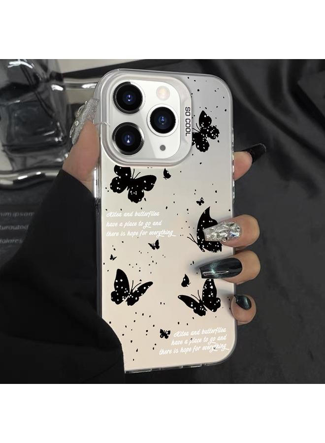 S-TOP Case For iPhone 11 Pro Max Silver Painting PC Hybrid TPU Phone Case - Image 1