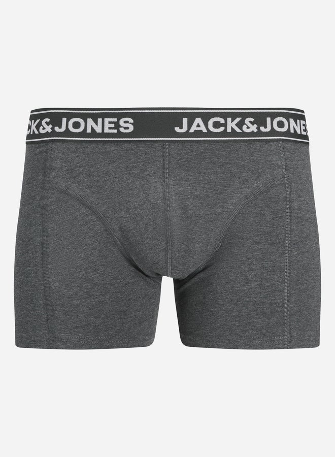 جاك اند جونز حزمة من 5 سراويل داخلية بخصر مطبع - Image 5