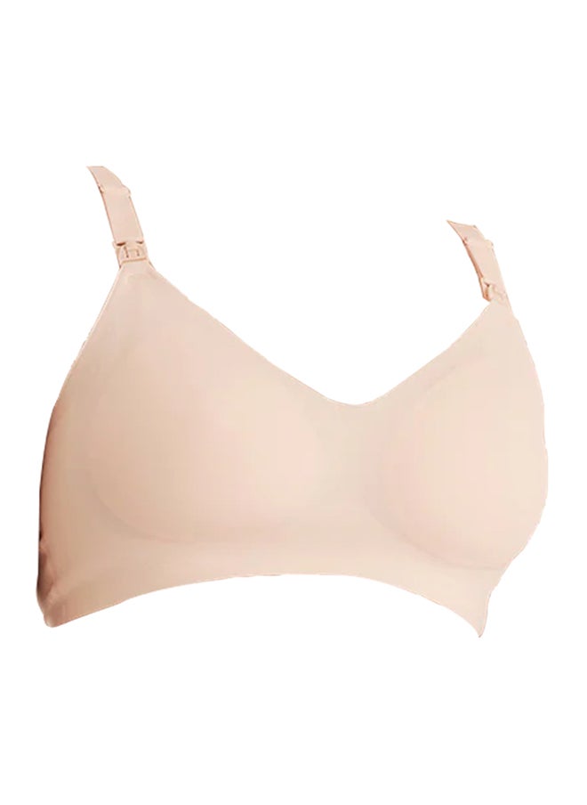 مام كوزي حمالة صدر ناعمة للغاية وواسعة للرضاعة الطبيعية للأمومة - YN21 - كريمي XL  - Image 1