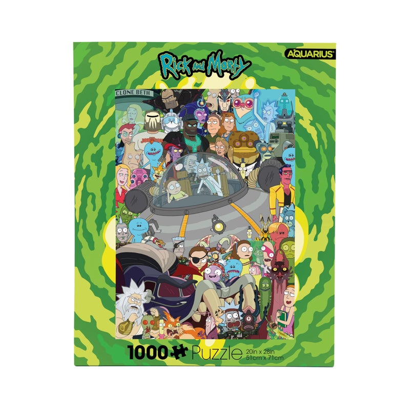 AQUARIUS Rick and Morty Cast Puzzle 1000 Piece Jigsaw Puzzle Glare Free Precision Fit Virtually No Puzzle Dust Officially Licensed Rick and Morty Merchandise Collectibles 20x27 Inches - Image 3