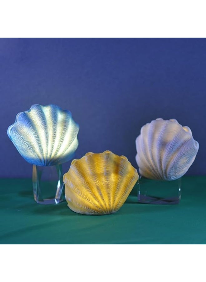 YINZUO ضوء ليلي LED على شكل صدفة زخرفية - Image 4