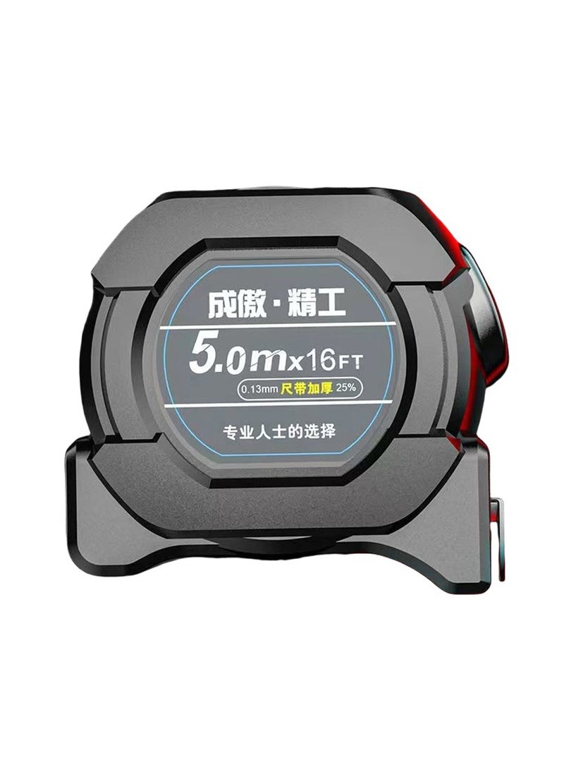 Generic Fluorescent Steel Tape Measure, 5M Measuring Tape, Thick Wear Resistant Metric Tape Measure, Retractable Tape Measure, Tools for Professionals and Homeowners  5m x 19mm (1pcs)  - Image 1