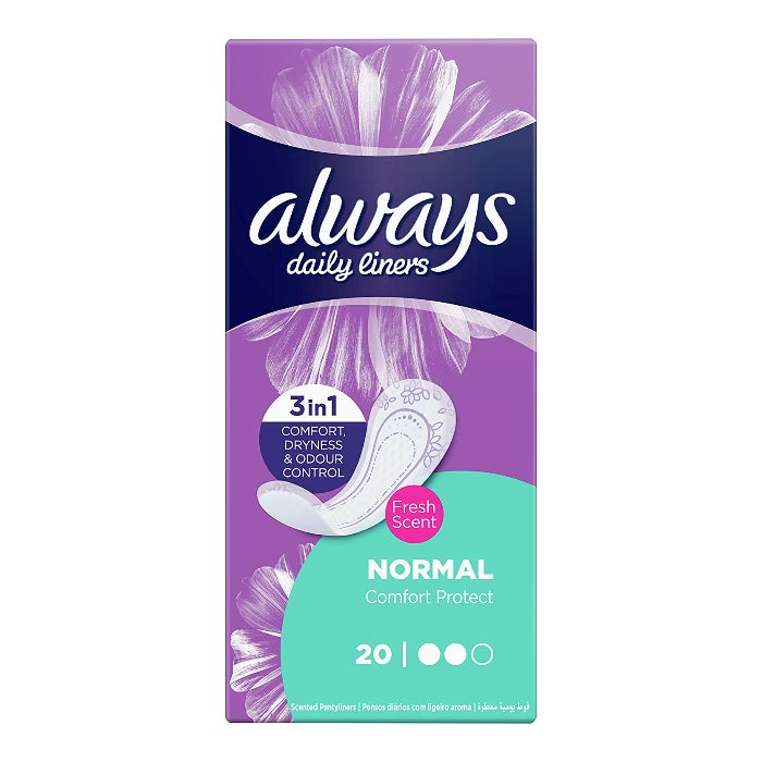 Always Comfort & Protect Fresh Pantyliners 20's