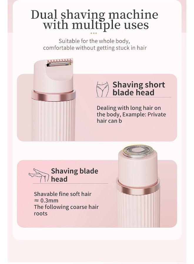 جهاز إزالة الشعر الكهربائي المزدوج الرأس للسيدات، قابل للشحن بنوع C - Image 3