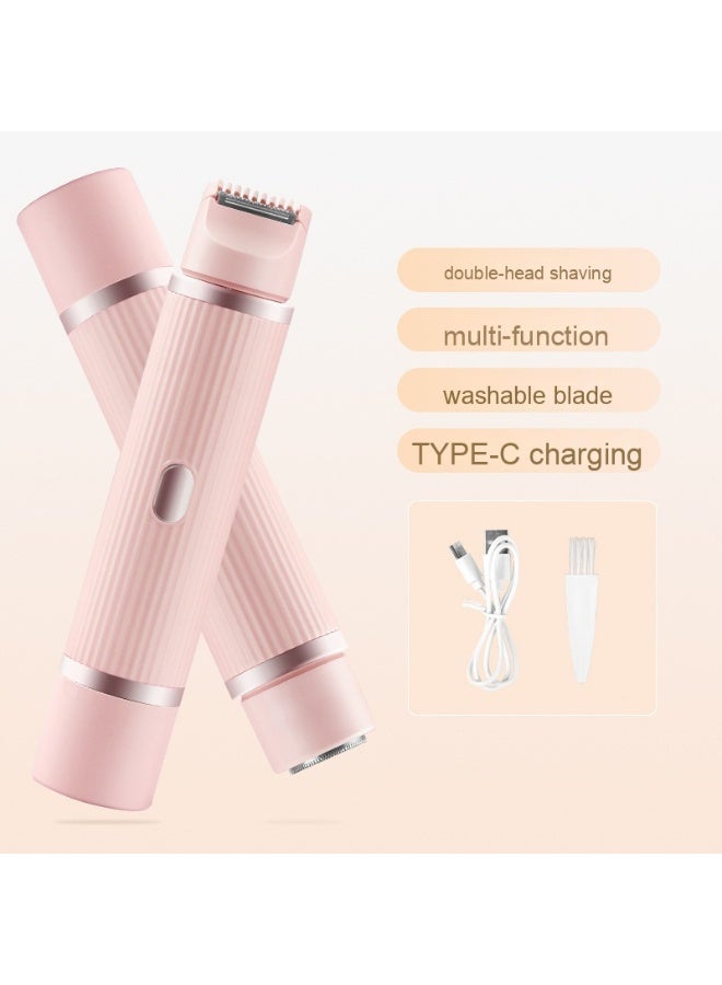 جهاز إزالة الشعر الكهربائي المزدوج الرأس للسيدات، قابل للشحن بنوع C - Image 1