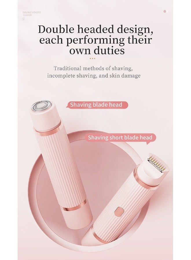 جهاز إزالة الشعر الكهربائي المزدوج الرأس للسيدات، قابل للشحن بنوع C - Image 2