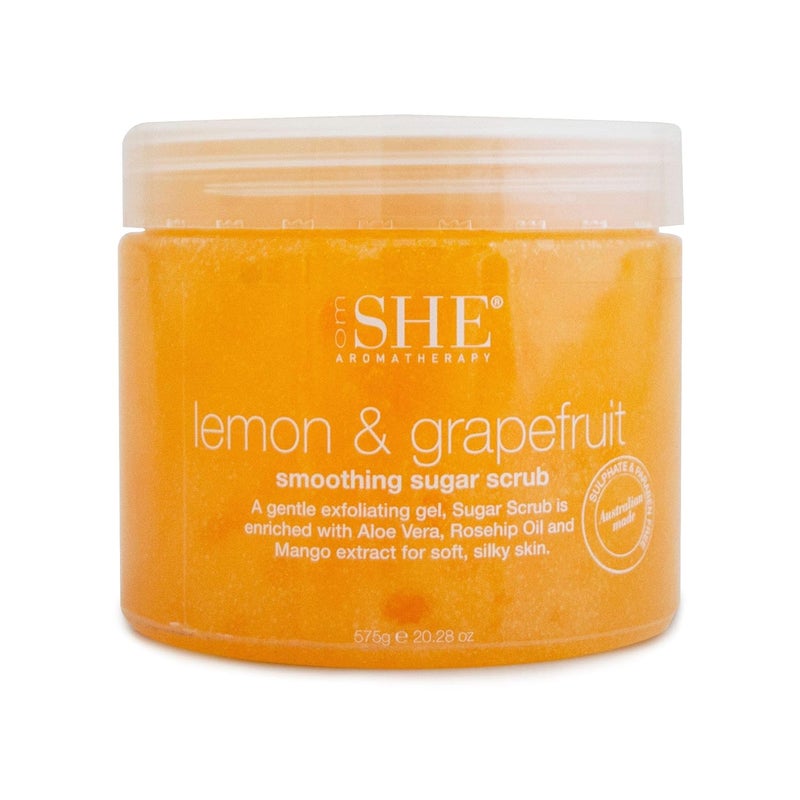 OM SHE Aromatherapy Lemon  Grapefruit Sugar Scrub