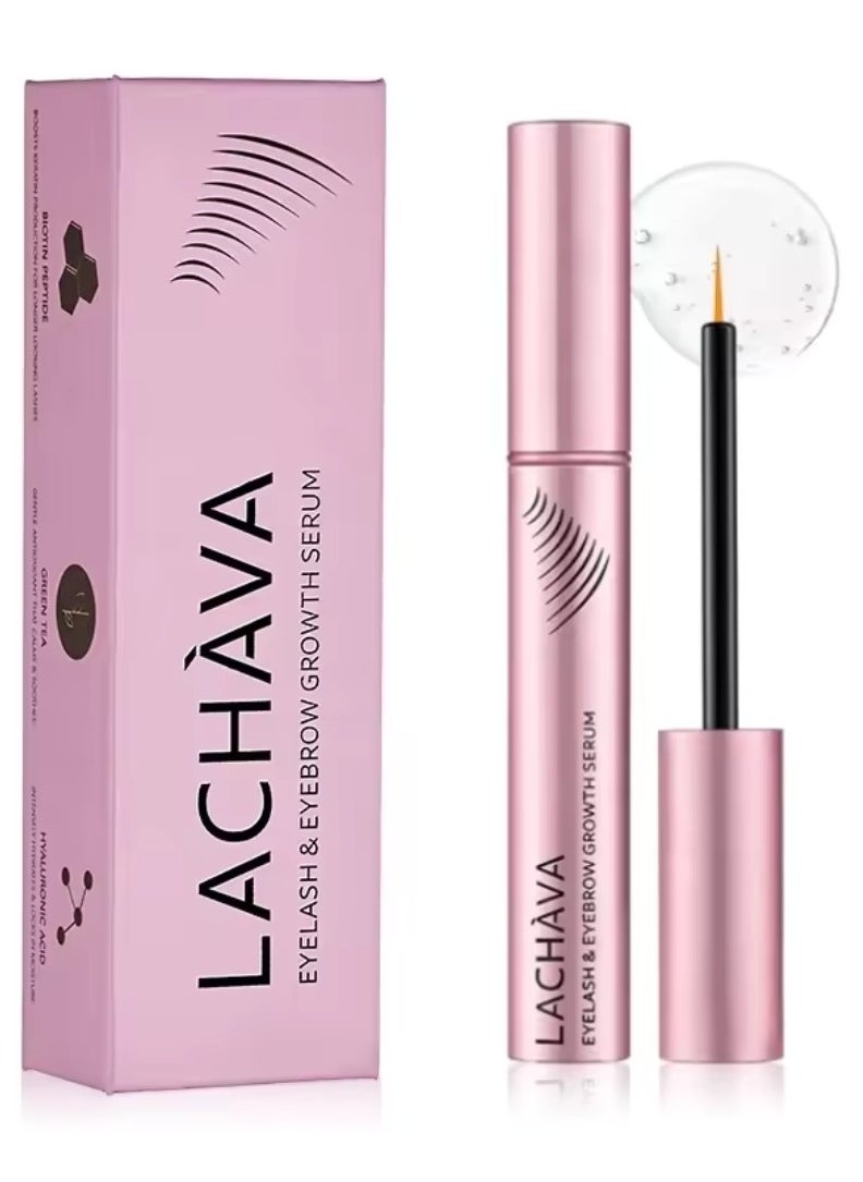 LACHAVA - Eyelash and Eyebrow Growth Serum Eyelash Brow Growth Enhancing Serum Volumizing Deep Nourishing Moisturizing Serum Gentle No Irritating Longer Thicker Eyebrow Lash Growth Serum 8G - Image 1