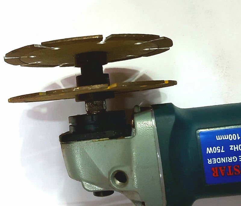 KROST 801 Grinder Nut/Attachment for Double Diamond, Marble Blade Fitting/Adjustment for Any 801Model/Dewalt Grinder - Image 2