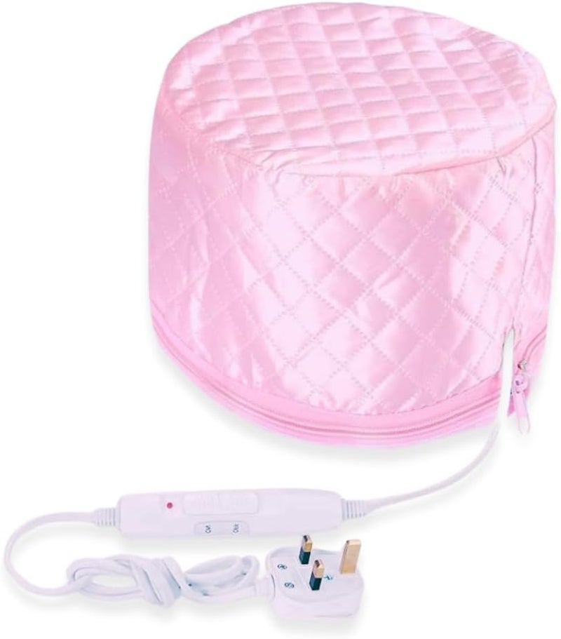 TEGRILO Women's Hair Care Thermal Head Spa Cap, Electric Hair Shower Cap, Heated Cap for Home Hair Care (Pink) - Image 1