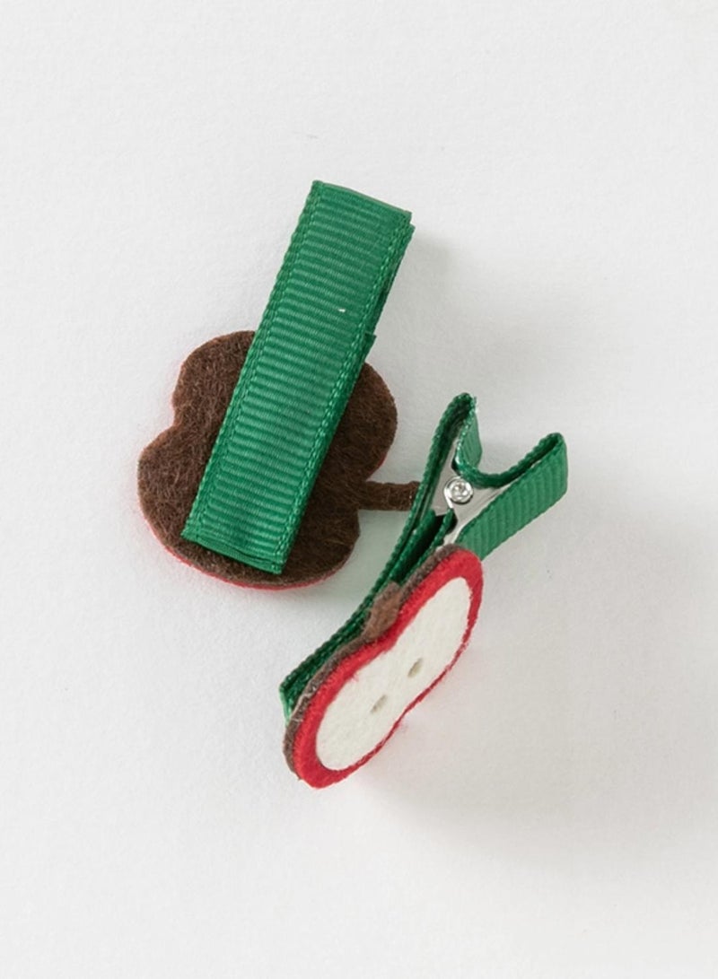 Dave & Bella Apple Hair Clip - Image 4