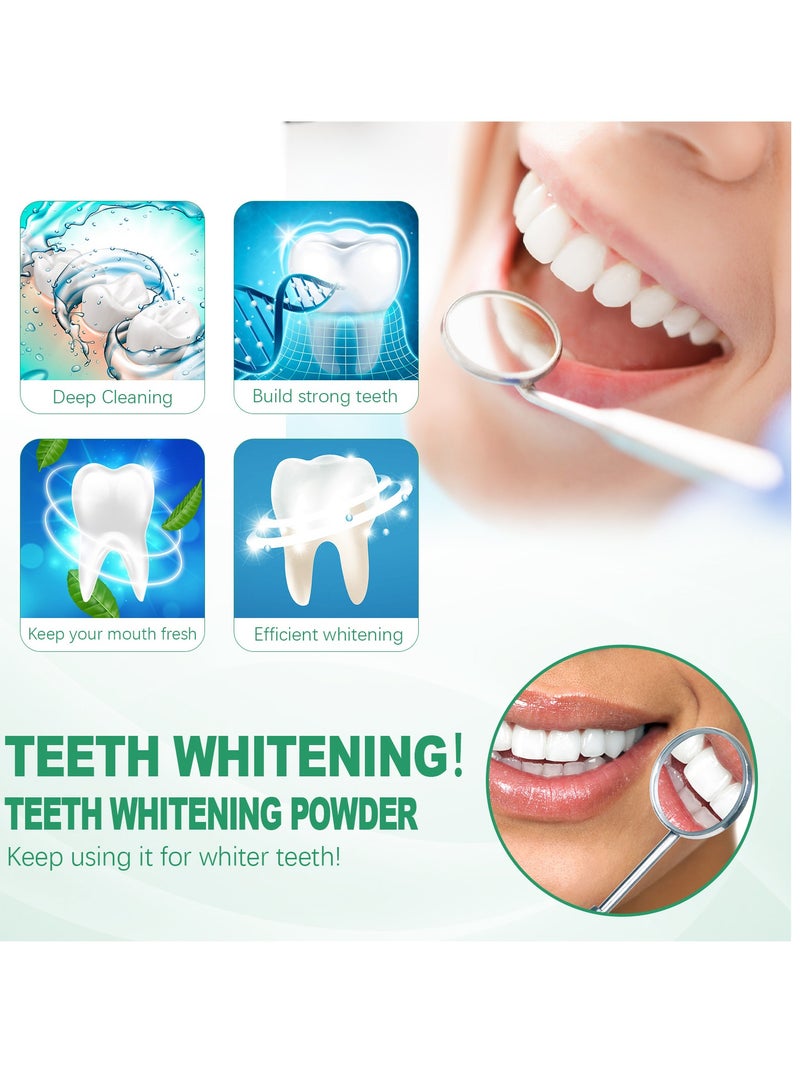 EELHOE 7 Days Tooth Powder- Whitening Teeth Polishing Tooth Deep Cleaning Powder, Tea, Coffee, Wine & Smoking Stain Remover, Natural Teeth Whitener, Brightening, Removing Stains, Keeping Oral Fresh - Image 3