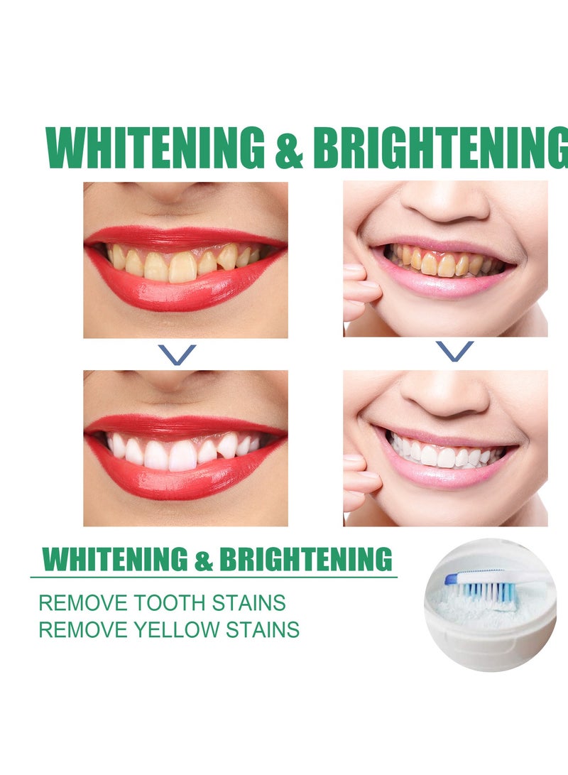 EELHOE 7 Days Tooth Powder- Whitening Teeth Polishing Tooth Deep Cleaning Powder, Tea, Coffee, Wine & Smoking Stain Remover, Natural Teeth Whitener, Brightening, Removing Stains, Keeping Oral Fresh - Image 2