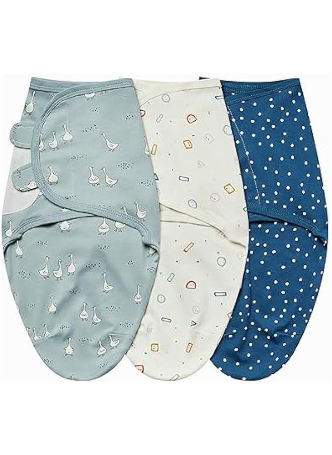 Soft Cotton Swaddle Wrap for Newborns, Infant Swaddle Blanket Set for Boys and Girls, Adjustable Baby Sleep Sack 3 Pack (Medium 3-6M, Duck) - pzsku/ZAA07399E3BA210D6C75DZ/45/_/1733901963/9da1e645-70f6-4f08-880a-22c3029a92cc