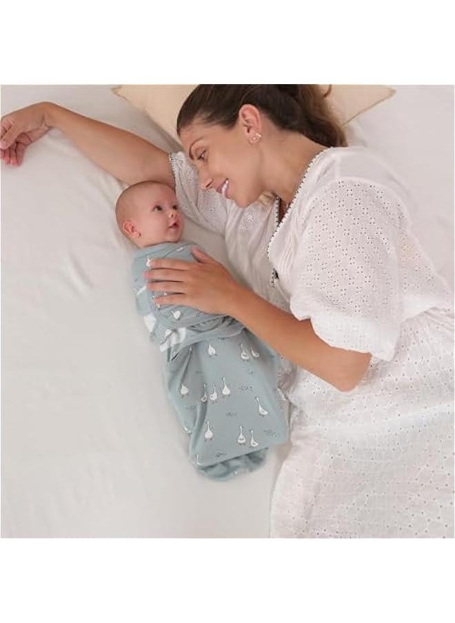 Soft Cotton Swaddle Wrap for Newborns, Infant Swaddle Blanket Set for Boys and Girls, Adjustable Baby Sleep Sack 3 Pack (Medium 3-6M, Duck) - pzsku/ZAA07399E3BA210D6C75DZ/45/_/1733901966/a6c11057-7e47-4273-a716-7b2c8f416f30