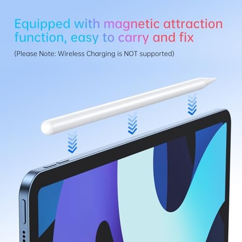 ANYQOO Stylus Pen for iPad 11th Generation,15H Working Time Tilt Sensitivity Palm Rejection Pencil for 2018-2025 iPad A16 11/10/9/8/7/6th, Pro 11"/12.9"/13 inch M4, Air 3/4/5/M2/M3, Mini 5/6/7/A17 Pro - Image 4
