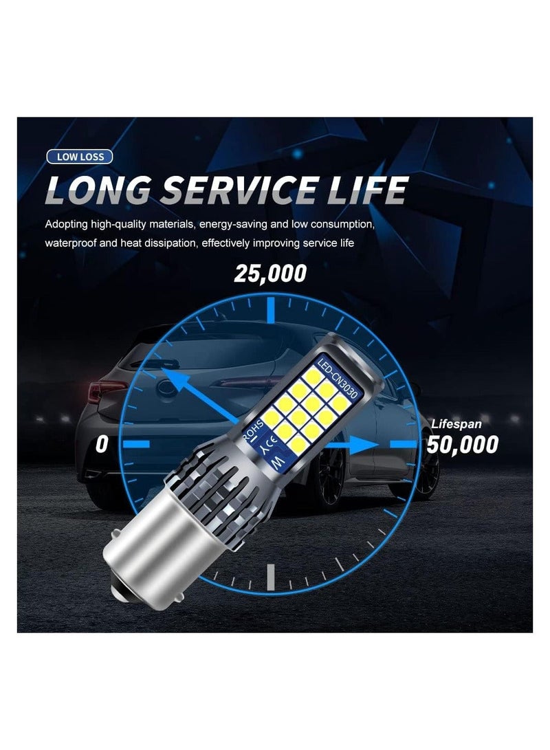 Loquat 1156 Led Brake Light Bulbs, Super Bright Replace for Car Brake Light Reverse Light Tail Light Bulbs Stop Light, White BA15S 7506 1141 1003 P21W Led Bulbs, 2Pcs - Image 5