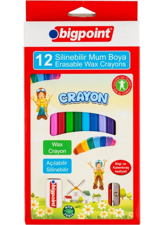 Crayon (Erasable) 12 Colors + Eraser and Pencil Sharpener Gift - pzsku/ZAA07642AA4E6A1104824Z/45/_/1730556940/da828c8f-45e3-433e-9806-08291b690221