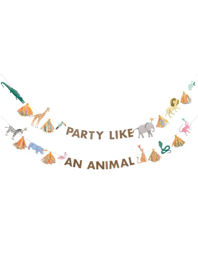 Meri Meri Safari Animals Large Garland