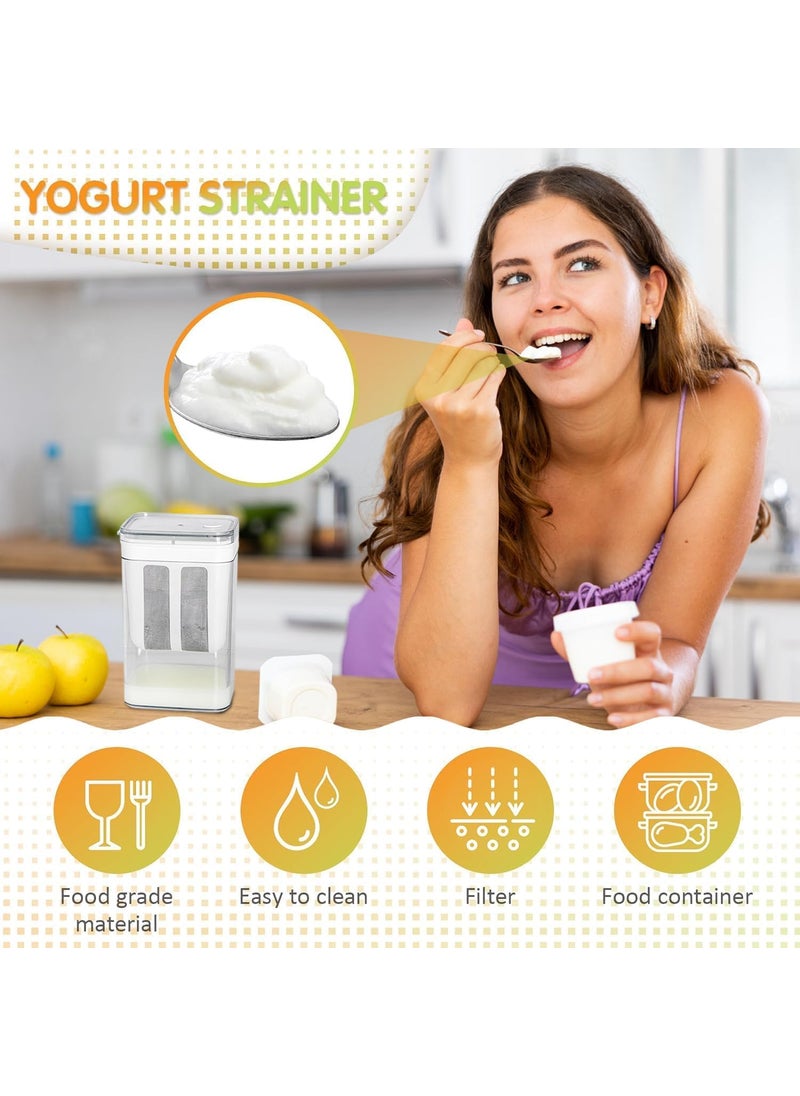 VPGS - VPGS Yoghurt Strainer Homemade Greek Yogurt Filter Yoghurt Whey Separator Yoghurt Maker Yoghurt Cream Cheese Maker Yoghurt Machine with Mesh Strainer - Image 1