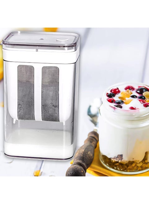 VPGS Yoghurt Strainer Homemade Greek Yogurt Filter Yoghurt Whey Separator Yoghurt Maker Yoghurt Cream Cheese Maker Yoghurt Machine with Mesh Strainer