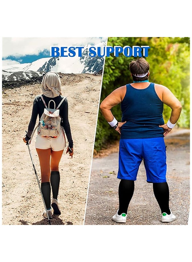 3 piece Compression Socks For Women and Men Circulation Relief for Calf and Sole Fatigue - Image 2