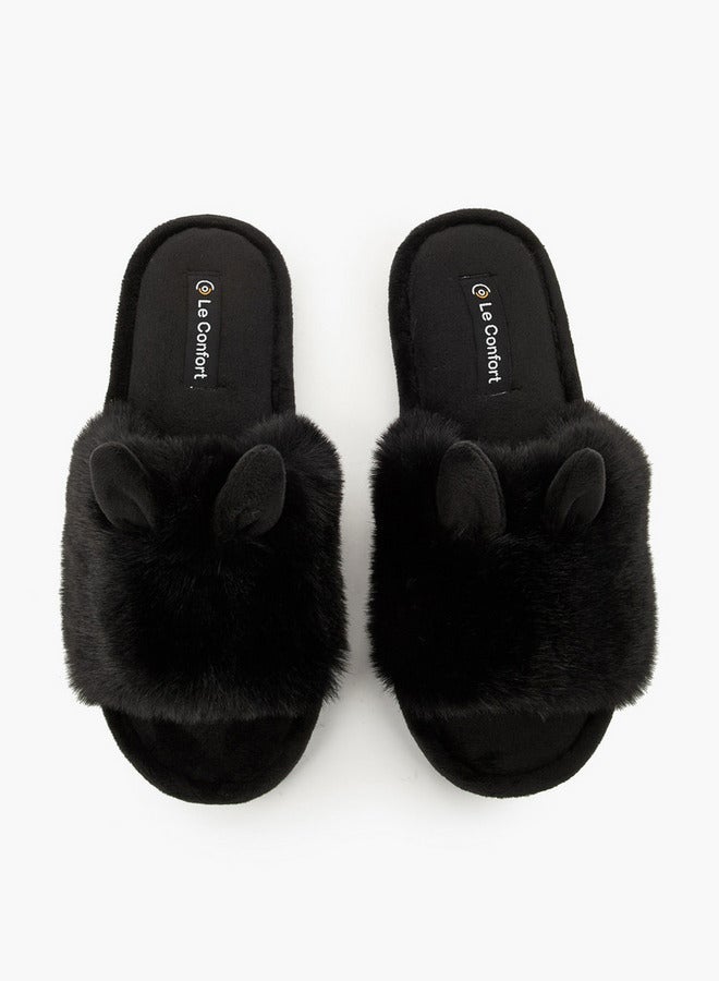 Le Confort Women Ear Applique Bedroom Slippers - Image 3